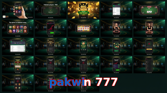 Main screen of Pakwin 777 bet page for PK players